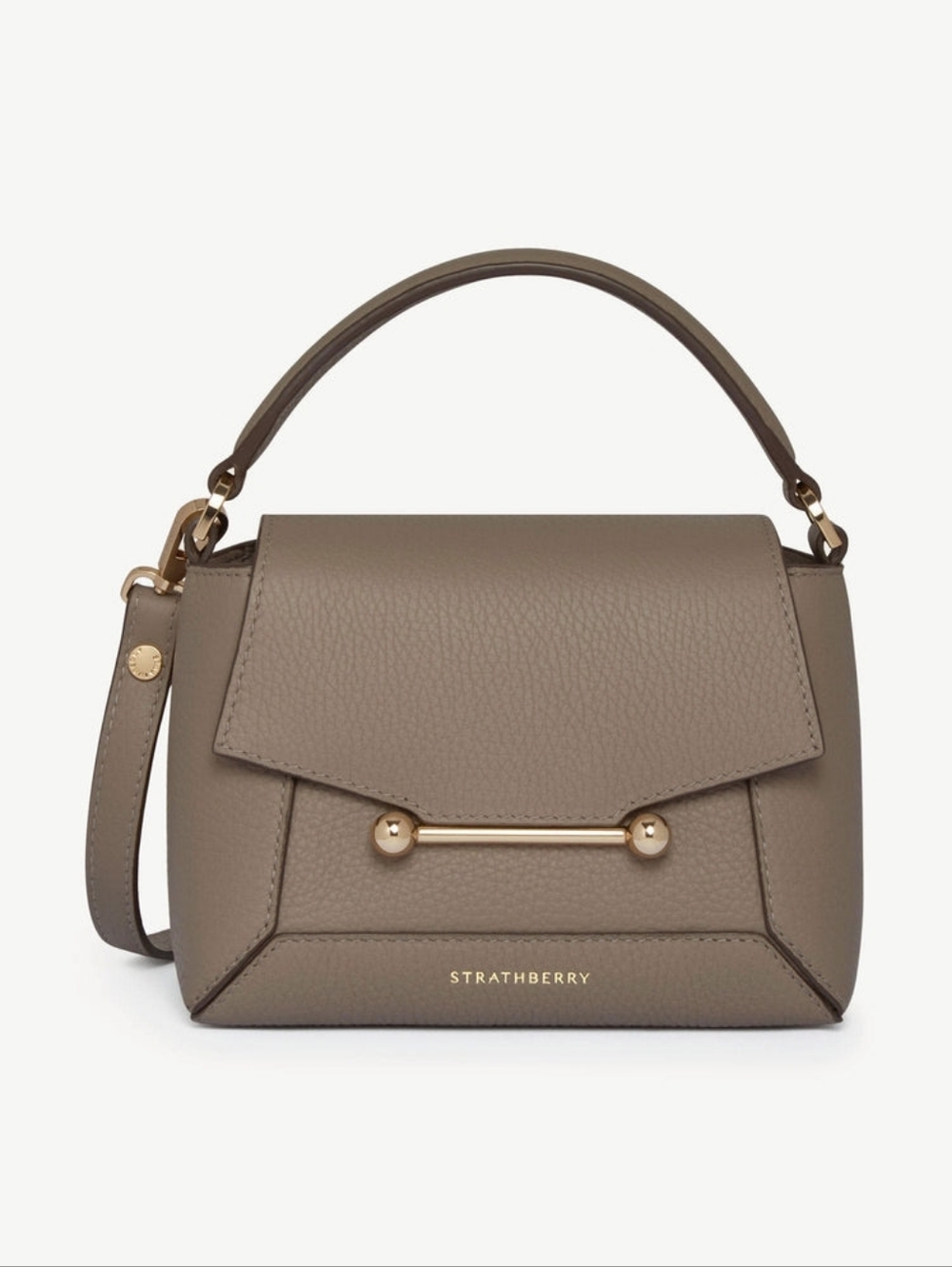 LIKE NEW STRATHBERRY MOSAIC NANO BAG - TAUPE